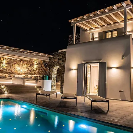 Splendid Mykonos Agape 5 Bedrooms Private Pool With Stunning Sea Views Outdoor Lounge & Dining Area Hot Tub