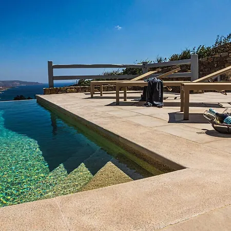 Splendid Mykonos Agape 5 Bedrooms Private Pool With Stunning Sea Views Outdoor Lounge & Dining Area Hot Tub Kalafatis