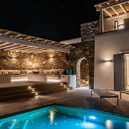 Splendid Mykonos Agape 5 Bedrooms Private Pool With Stunning Sea Views Outdoor Lounge & Dining Area Hot Tub