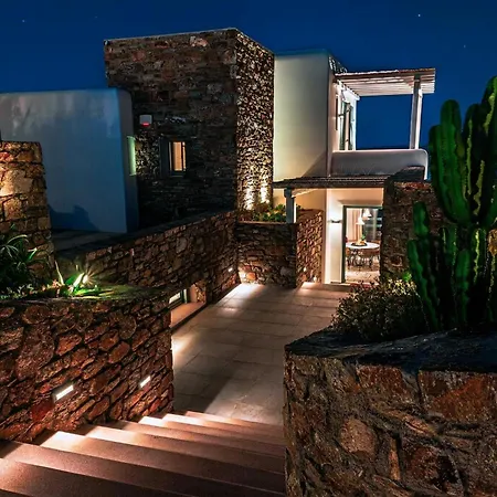 Splendid Mykonos Agape 5 Bedrooms Private Pool With Stunning Sea Views Outdoor Lounge Dining Area Hot Tub Villa