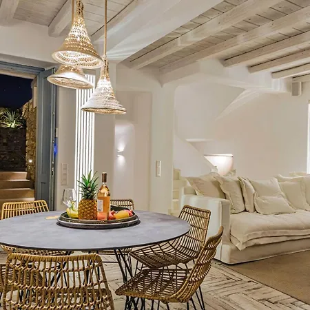 Splendid Mykonos Agape 5 Bedrooms Private Pool With Stunning Sea Views Outdoor Lounge & Dining Area Hot Tub *