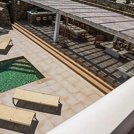 Splendid Mykonos Agape 5 Bedrooms Private Pool With Stunning Sea Views Outdoor Lounge & Dining Area Hot Tub * Kalafati