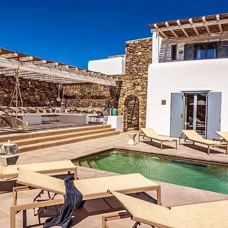 Splendid Mykonos Agape 5 Bedrooms Private Pool With Stunning Sea Views Outdoor Lounge & Dining Area Hot Tub * Kalafati